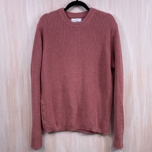 Urban Outfitters oversized pink crewneck knit sweater